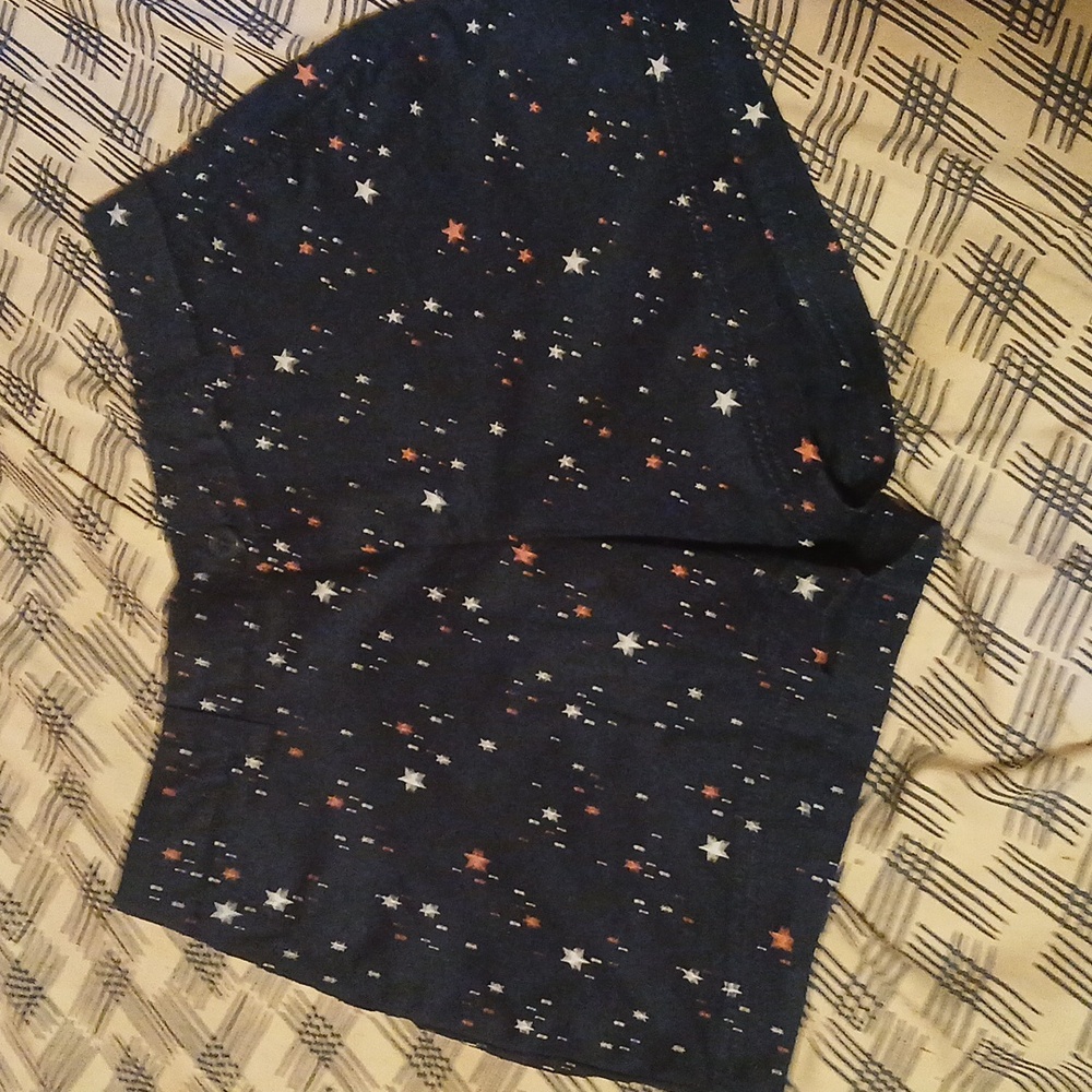 Womens outdoor DK blue amercan stars shorts